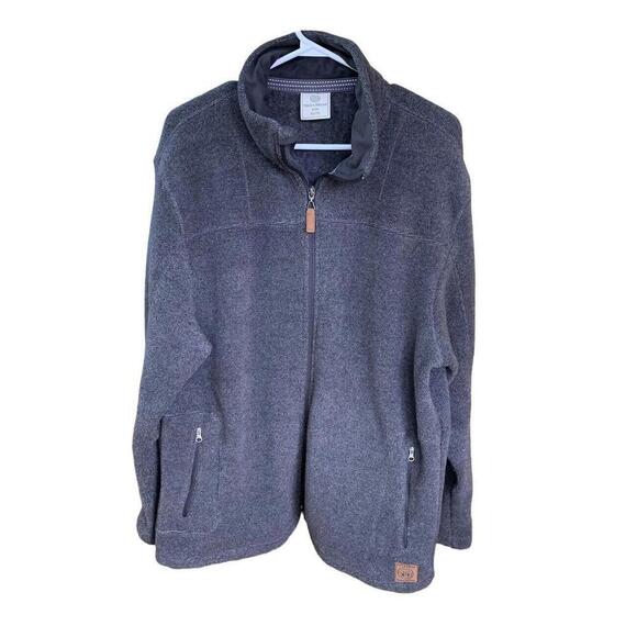 Field & Stream Mens Full-Zip Sweater Cardigan Charcoal Gray  Zip Pockets Size XL - Picture 1 of 8